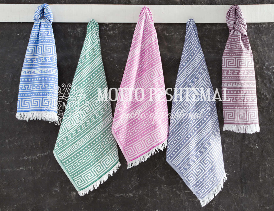 Antique Greek Hammam Towel In Various Colors