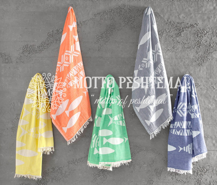 Fishbone Turkish Beach Towel