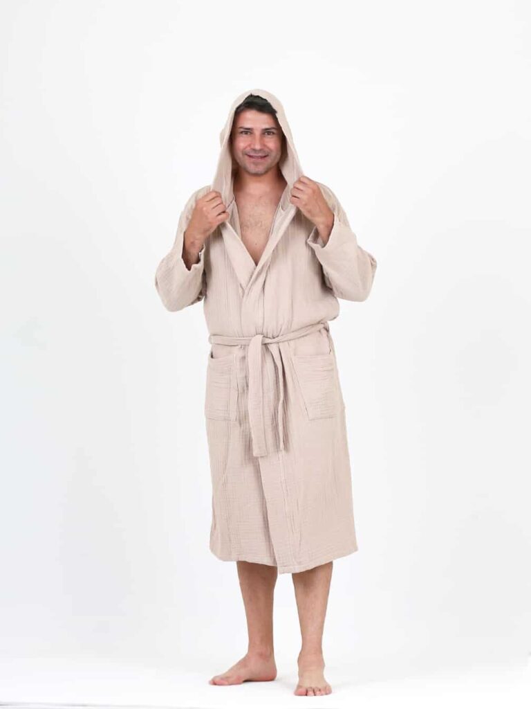 crinkle-multi-muslin-4-layer-bathrobe-beige-cappicino-kimono-turkish-linen-towel-peshtemal-muslin-manufacturer-wholesaler