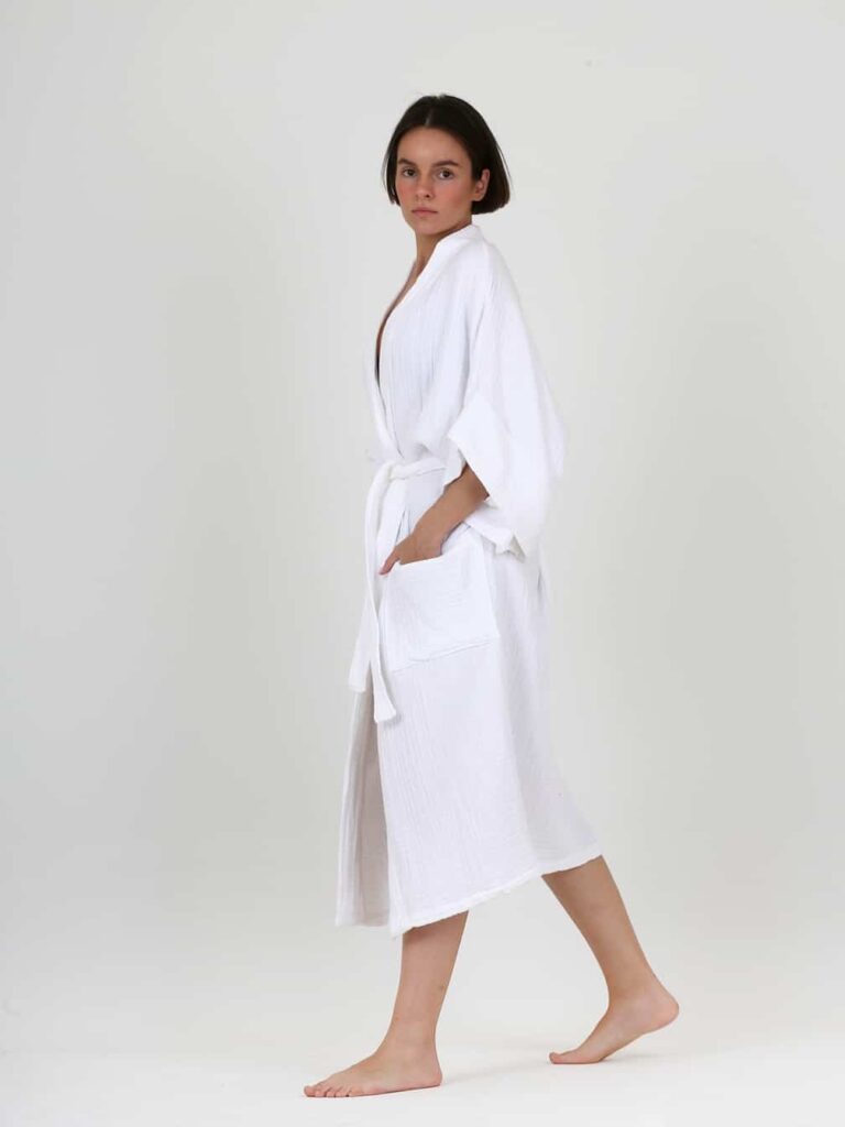 kimono-crinkle-multi-müslin-4-layer-bathrobe-white-beach-towel-linen-poncho-terry-muslin-adult-home-dress