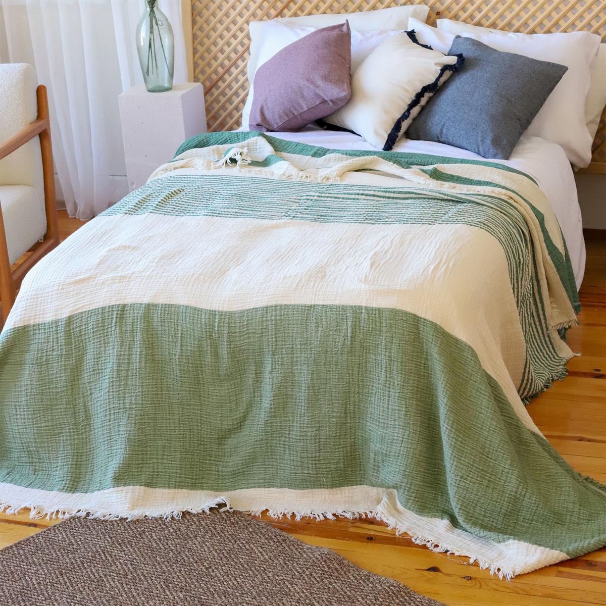 home decor comfort bedding blanket sofa throw crinkle manufacturer in turkey yarn dye